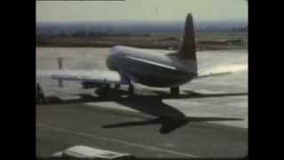 Salisbury Airport  A Greg Vickers Viscount loading for London c1959 [upl. by Einrae]