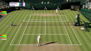 Tennis elbow 4 Tribute MEDVEDEV VS SINNER Wimbledon [upl. by Garv986]