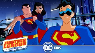 Justice League Action auf Deutsch  Der Mann aus Stahl in Plastik  Webisode 15 [upl. by Nuawad40]