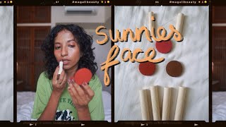 Sunnies Face try on  first impressions ☀️  medium dark Indian skin [upl. by Alfy]