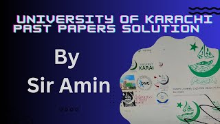 karachi university Guess paper solution [upl. by Natalee238]