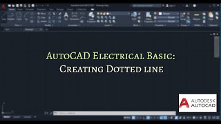 AutoCAD Electrical Basic Creating Dotted Line in Bangla [upl. by Eidson968]