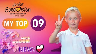 🇪🇦 Junior Eurovision 2024 MY TOP 9  New 🇵🇱  Top JESC 2024 Madrid [upl. by Nevet]