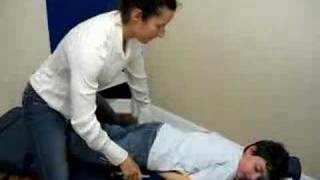 Andrews chiro adjustment with Dr Annie Guillet [upl. by Clyte943]