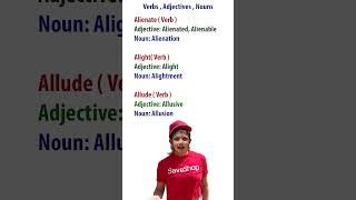 Verbs Adjectives Nouns24 in English [upl. by Amabel215]