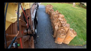 Fall Yard Waste 2 GoPro Garbage man POV [upl. by Sarajane]