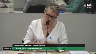 AO VIVO  Reunião da Comissão de Educação [upl. by Kciredec826]