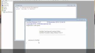 A brief screentour of GenStat for Teaching and Learning GTL [upl. by Sonya]