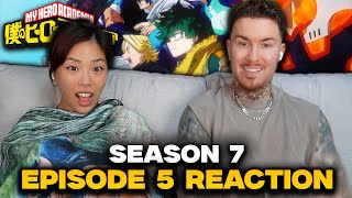 THIS GAVE US GOOSEBUMPS  My Hero Academia Season 7 Episode 5 Reaction [upl. by Kobylak]