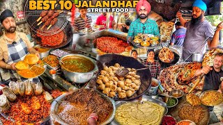 Best 10 Street Food Jalandhar  Kulcha Chole Nutri kulcha Bhature chole Wadapav [upl. by Sethrida688]