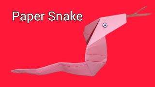 Snake Craft  Origami Paper Snake  Easy Make Paper Snake  How to Make a Paper Snake  Kagaj Snake [upl. by Fortune235]