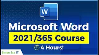 Microsoft Word for Beginners 4Hour Training Course in Word 2021365 [upl. by Madoc]