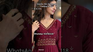 Vichitra Silk Handwork Feeding Kurtis feeding maternity dress partywearfeedingkurtis shorts [upl. by Netneuq695]