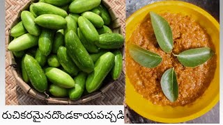 దొండకాయ పచ్చడి vanitasty ina Dondakaya pachadi😋😋😋 subscribe amp support [upl. by Jarietta32]