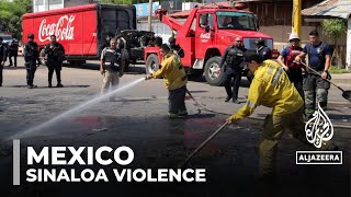 Mexico Sinaloa cartel violence Fight over control of northwestern city of Culiacan [upl. by Analise]