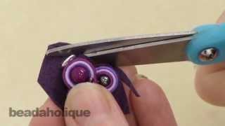 How to do Soutache Bead Embroidery Part 5 How to Add a Backing [upl. by Kaspar]