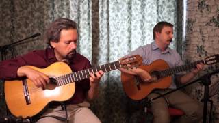 JSBach Fughetta BWV 961 guitar duo [upl. by Poore349]