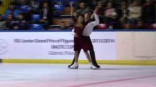 18 K HAWAYEK  J BAKER USA  ISU JGP Baltic Cup 2013 Junior Ice Dance Free Dance [upl. by Nedap]