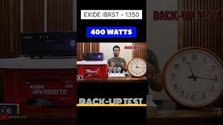 Exide Inverter Battery 1350 Backup Time Test shorts [upl. by Trahurn668]