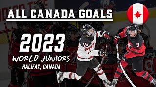 All Canada Goals  WJC 2023 [upl. by Azirb]