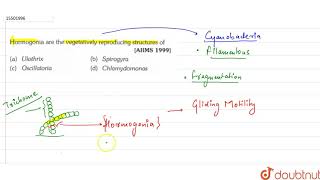 Hormogonia are the vegetatively reproducing structures of [upl. by Luisa801]