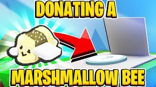 Donating A Marshmallow Bee To Wind Shrine BAD IDEA In Roblox Bee Swarm Simulator [upl. by Akinnej]