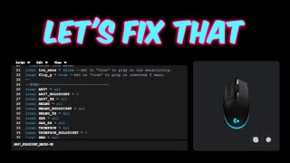 Logitech Lua Script Not Working [upl. by Aknahs291]