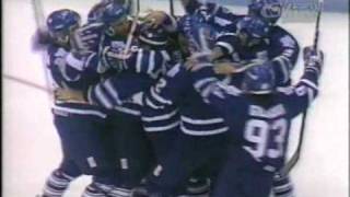 Mike Folignos overtime goal against the Red Wings  1993 playoffs [upl. by Atnoved]