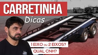 Carretinha REBOQUE  Dicas de segurança e qual escolher 1 ou 2 eixos [upl. by Auqinot]