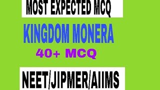 Kingdom Monera Most important MCq For All NEET Aspirants 2021 [upl. by Nnylyrehc]