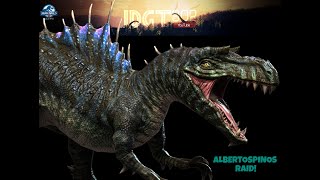 ALL NEW ALBERTOSPINOS RAID Jurassic World Alive 213 [upl. by Nimrac348]