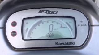 Kawasaki 1100STX DI check engine [upl. by Nilyac]