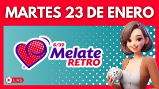 MELATE RETRO Resultados de HOY 23 de enero 2024 ✅ [upl. by Llenel141]