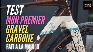 Je teste mon premier Gravel Carbone fabriqué à la main  TITICI GR02  Ekar Campagnolo 🔥🔥🔥 [upl. by Nailliw]