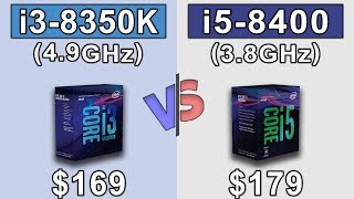 i38350K 49GHz OC vs i58400 38GHz  Which is Better Value for Money [upl. by Sorci]