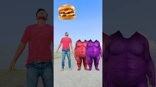 Purple amp red fatty dog flying body parts matching vs burger biscuits eating game 😄shorts ytshorts [upl. by Sperling]