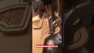 Stitching a quotDracoquot Alligator Holster leathercraft [upl. by Haneeja]