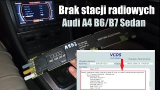 Radio nie odbiera Najczęstsza usterka w Audi A4 B6B7 SEDAN WZMACNIACZ ANTENOWY [upl. by Akerdal]