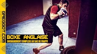 Boxe Anglaise  Enchainement complexe au SAC DE FRAPPE [upl. by Aym]