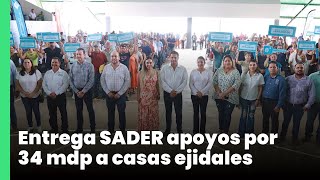 Entrega SADER apoyos por 34 mdp a casas ejidales  Jalisco Noticias [upl. by Idnak]