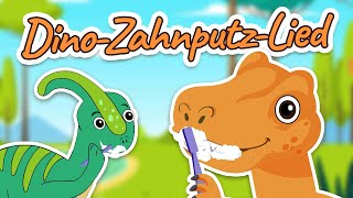 ♪ ♪ Das DinoZahnputzLied 🦕🪥 Kinderlied zum Zähneputzen [upl. by Ahsekyt]