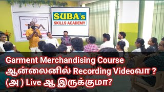 Garment Merchandising Course  Online Class Recording Video or Live Class [upl. by Sillihp144]