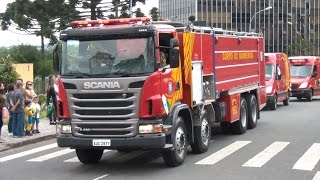 Desfile de Viaturas do Corpo de Bombeiros do Paraná [upl. by Thad]