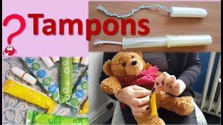 How to insert a tampon Tampon Ted Tampax or lillets All questions answered [upl. by Hammad]