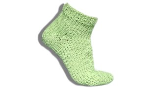 Tunesische Socken wie gestrickt Häkelanleitung  Woolpedia® [upl. by Balf115]