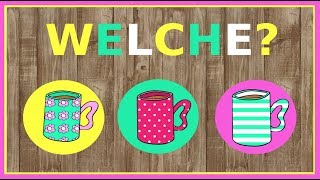 Deutsch A2  B1 Welcher welche welches Fragepronomen  German lesson question pronoun quotwhichquot [upl. by Aoniak]