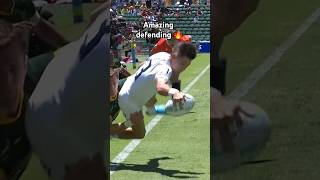 What a tackle 🤯 Rugby Shorts Sevens [upl. by Annyrb]