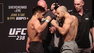 Henry Cejudo vs Marlon Moraes  UFC 238 Ceremonial Weigh In [upl. by Yleoj88]