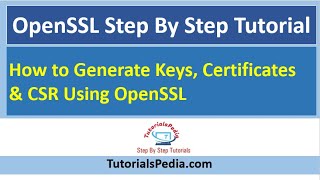 OpenSSL Step By Step Tutorial  How to Generate Keys Certificates amp CSR Using OpenSSL [upl. by Avenej135]