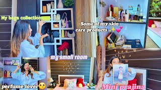 Room Tour🏡  Makeup and Skin Care Products  My Small Room 🥰 [upl. by Cuttler220]